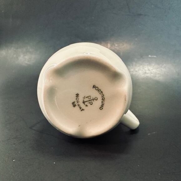 Porsgrund Porcelain Norway 65, Mini Expresso Coffee Cup/Mug White Nautical Flag - Picture 6 of 16